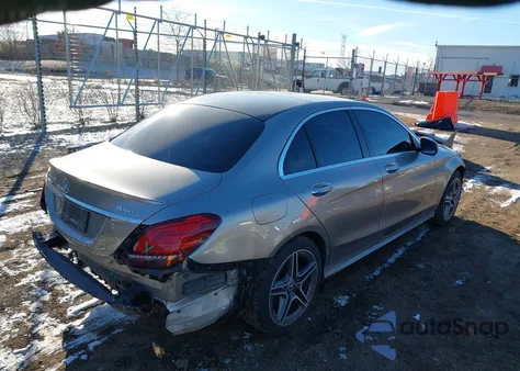 2020 Mercedes-Benz C 300 4Matic из США, поврежденный, VIN WDDWF8EB7LR556412